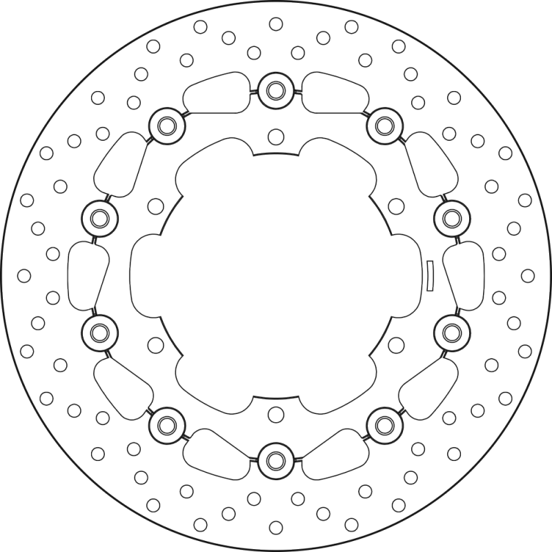 BREMBO Floating brake disc 78B40830 78B40830