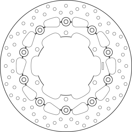 BREMBO Floating brake disc 78B40830 78B40830