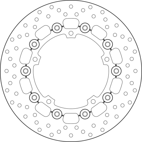 BREMBO Floating brake disc 78B40837 78B40837