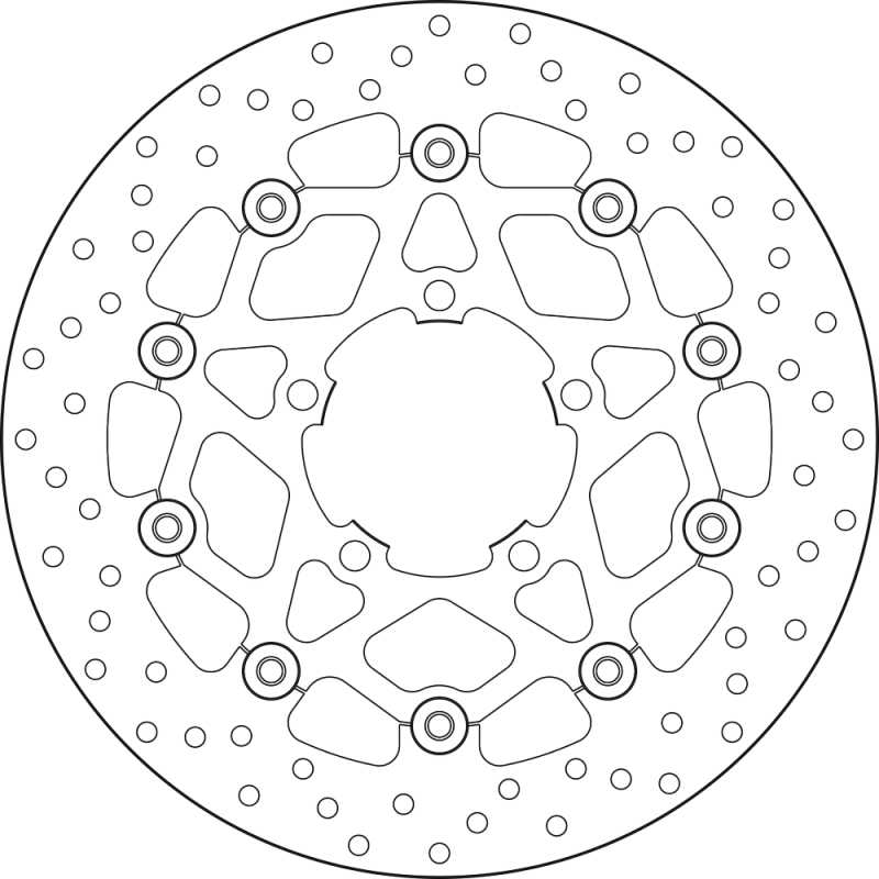 BREMBO Floating brake disc 78B40847 78B40847