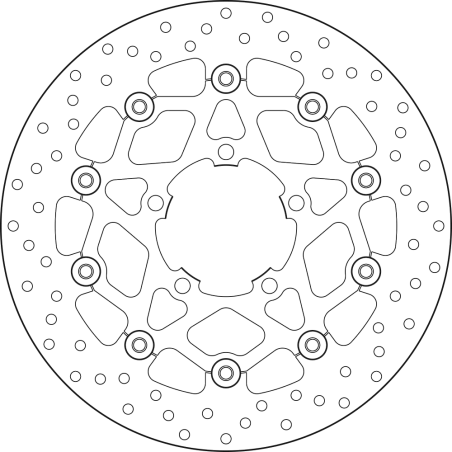 BREMBO Floating brake disc 78B40847 78B40847