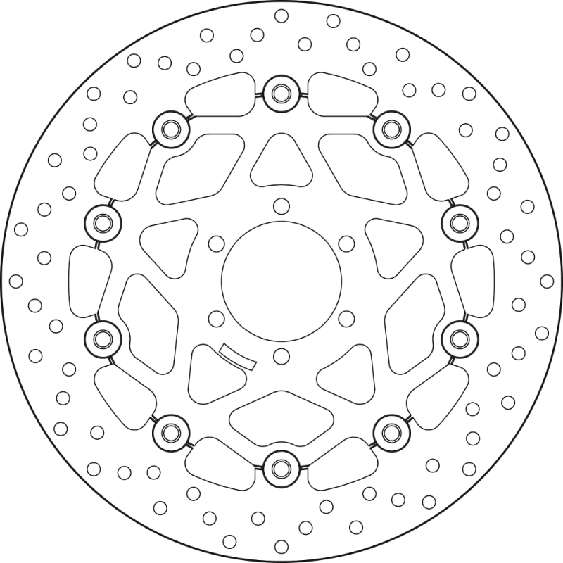 BREMBO Floating brake disc 78B40850 78B40850