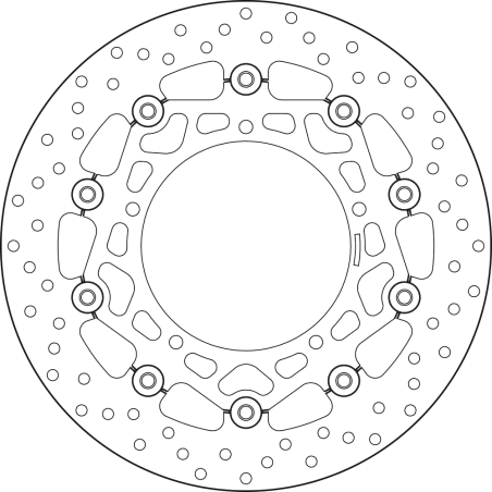 BREMBO Floating brake disc 78B40860 78B40860