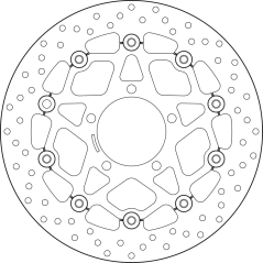 BREMBO Floating brake disc 78B40861 78B40861