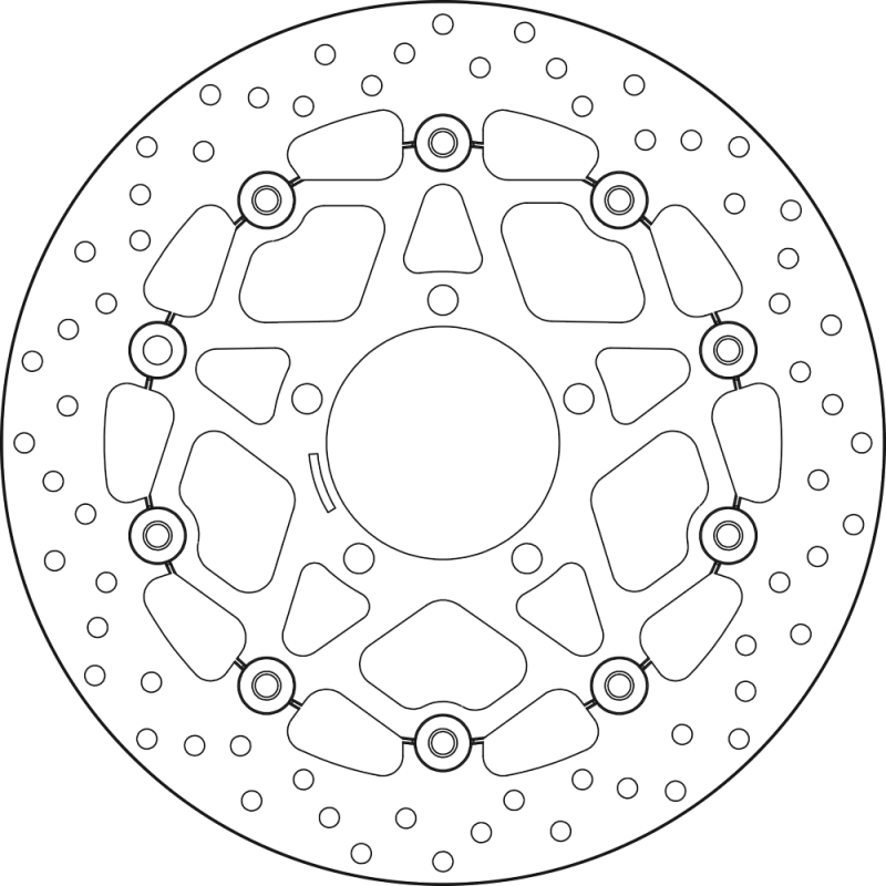 BREMBO Floating brake disc 78B40861 78B40861