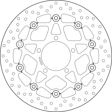 BREMBO Floating brake disc 78B40861 78B40861