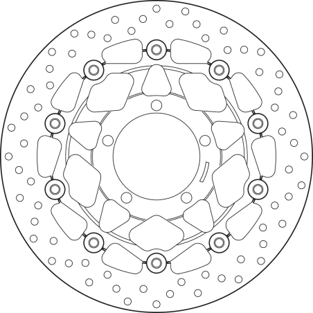 BREMBO Floating brake disc 78B40862 78B40862