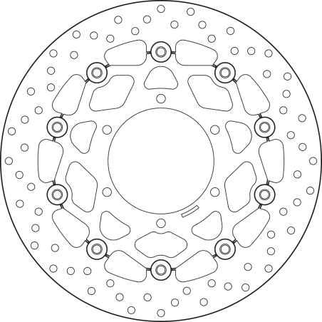 BREMBO Floating brake disc 78B40863 78B40863