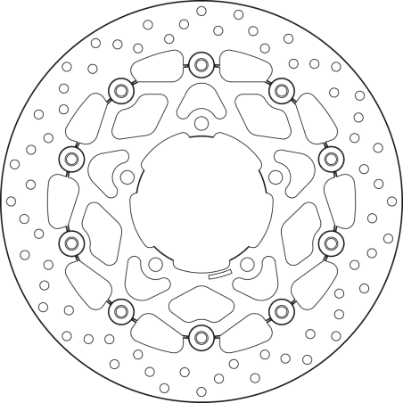 BREMBO Floating brake disc 78B40864 78B40864