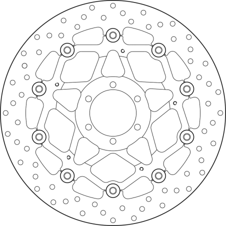 BREMBO Floating brake disc 78B40870 78B40870