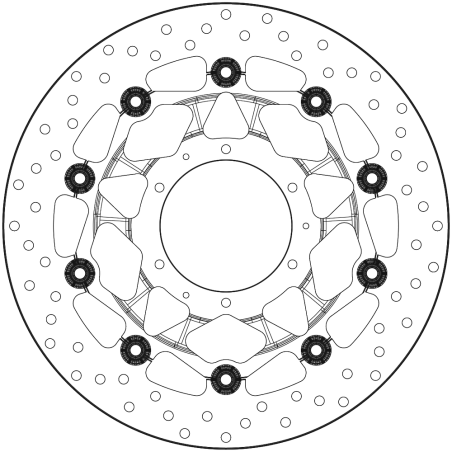 BREMBO Disco de freno flotante 78B40876