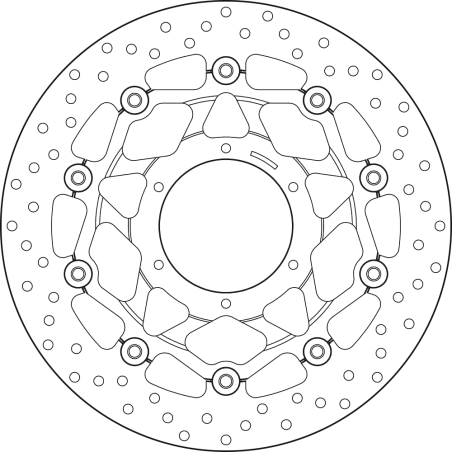 BREMBO Floating brake disc 78B40877 78B40877