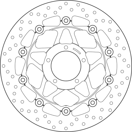 BREMBO Floating brake disc 78B40880 78B40880