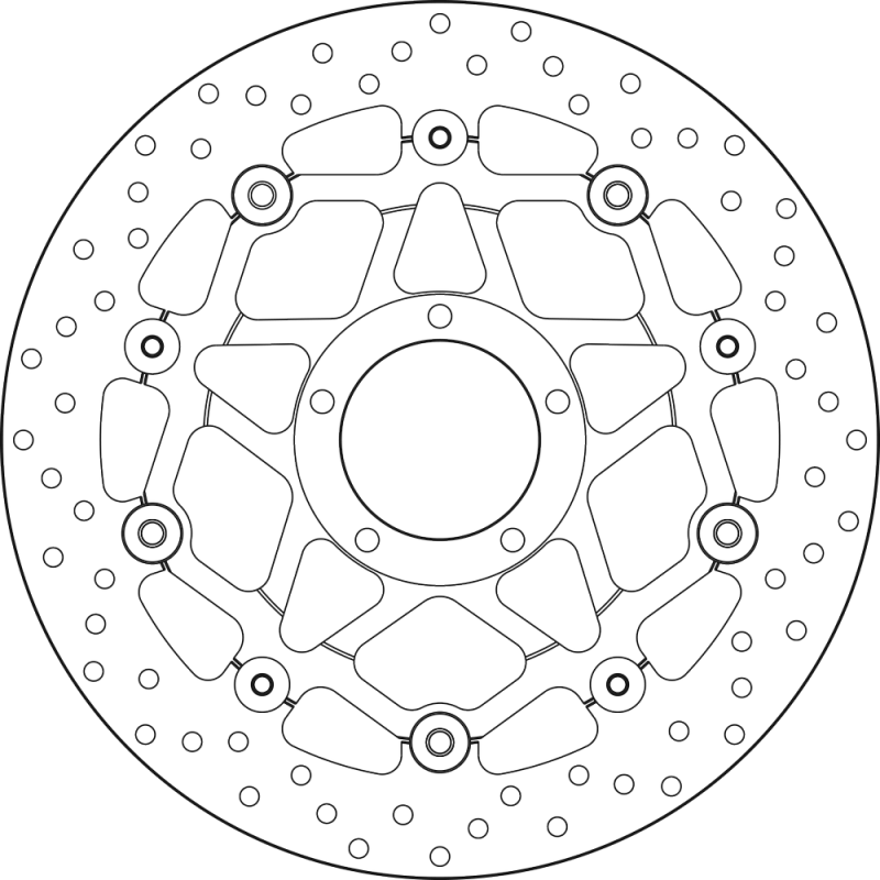 BREMBO Floating brake disc 78B40886 78B40886