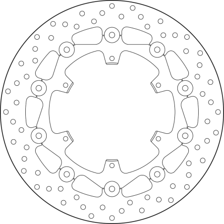 BREMBO Floating brake disc 78B40887 78B40887