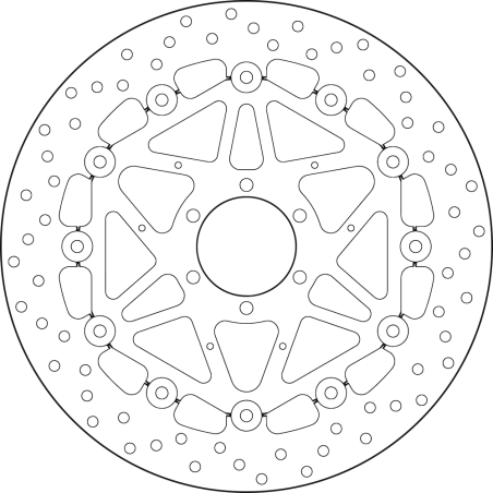 BREMBO Disco de freno flotante 78B40888