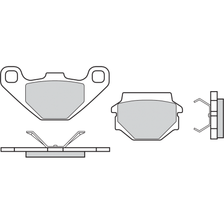 BREMBO Pastillas de freno 07BB0708