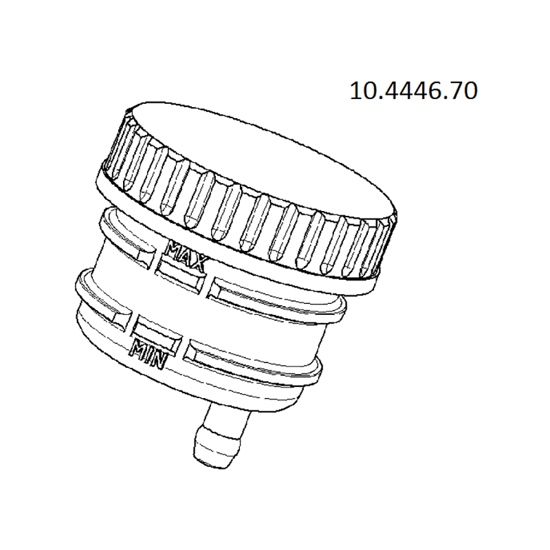 BREMBO Tank for pump straight outlet bracket 10444670