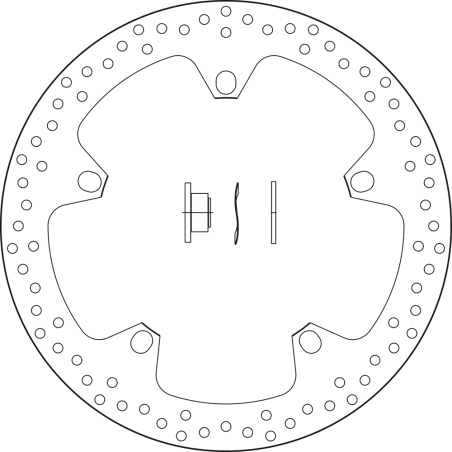 BREMBO DISCO DE FRENO 168B407D7 (incluye casquillos)