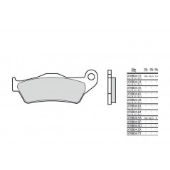 BREMBO Pastillas de freno carbono ceramicas 07BB04CC 40000105