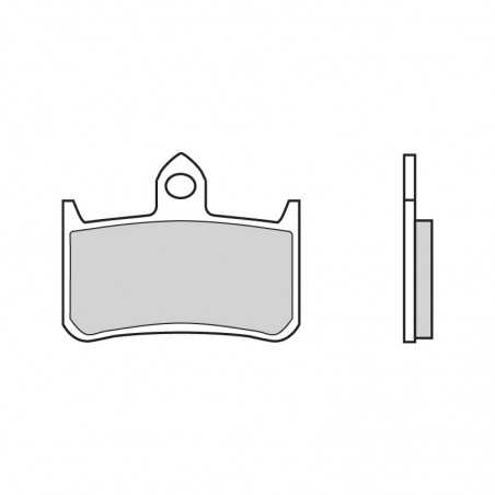 BREMBO SINTERED BRAKE PADS RACING 07HO28SR 40000185