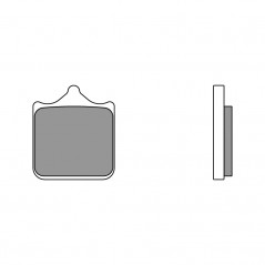 BREMBO SINTERED BRAKE PADS RACING 07BB33SR 40000195