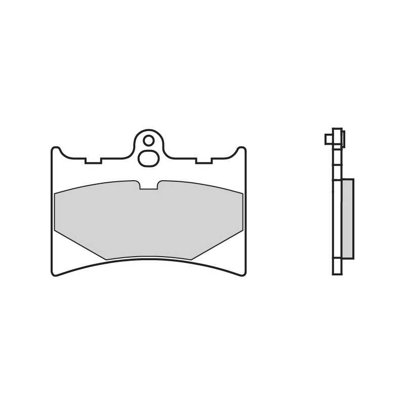 BREMBO SINTERED BRAKE PADS RACING 07GR56SR 40000200