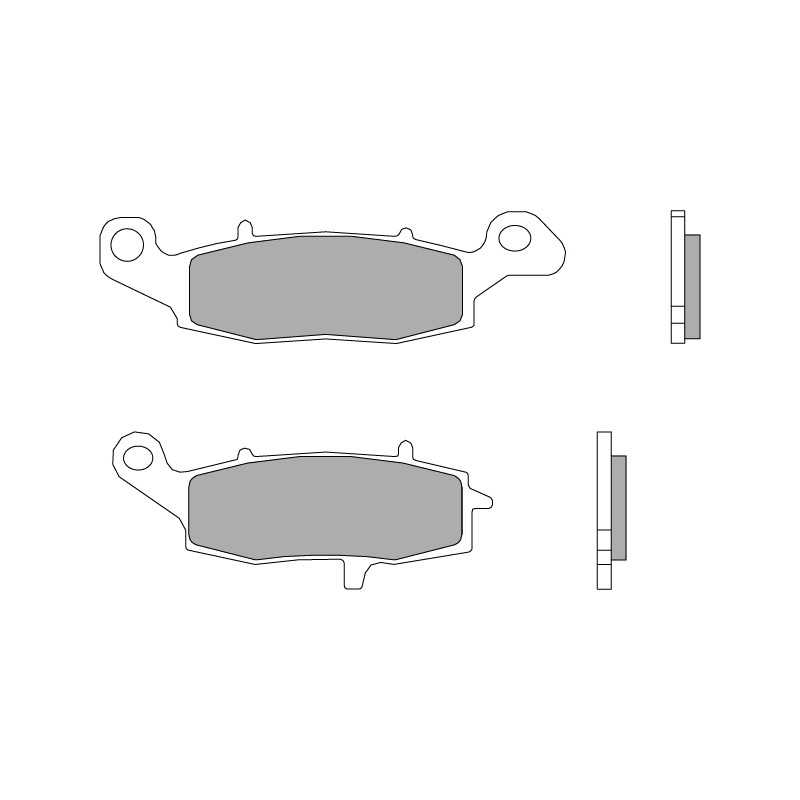 BREMBO Pastillas de freno sinterizadas RACING 07KA19SR 40000202