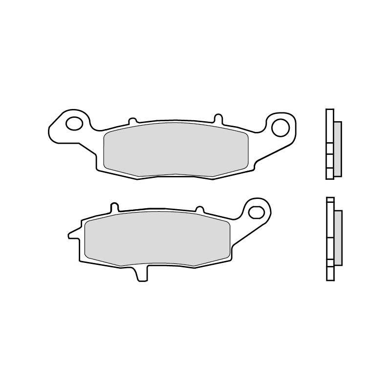 BREMBO Pastillas de freno sinterizadas RACING 07KA18SR 40000207