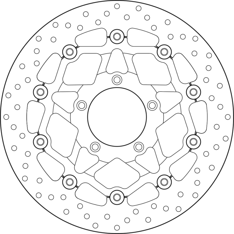 BREMBO Floating brake disc 78B40889 78B40889