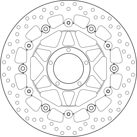 BREMBO Floating brake disc 78B40890 78B40890