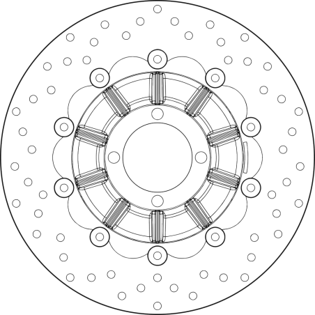 BREMBO Floating brake disc 78B40892 78B40892