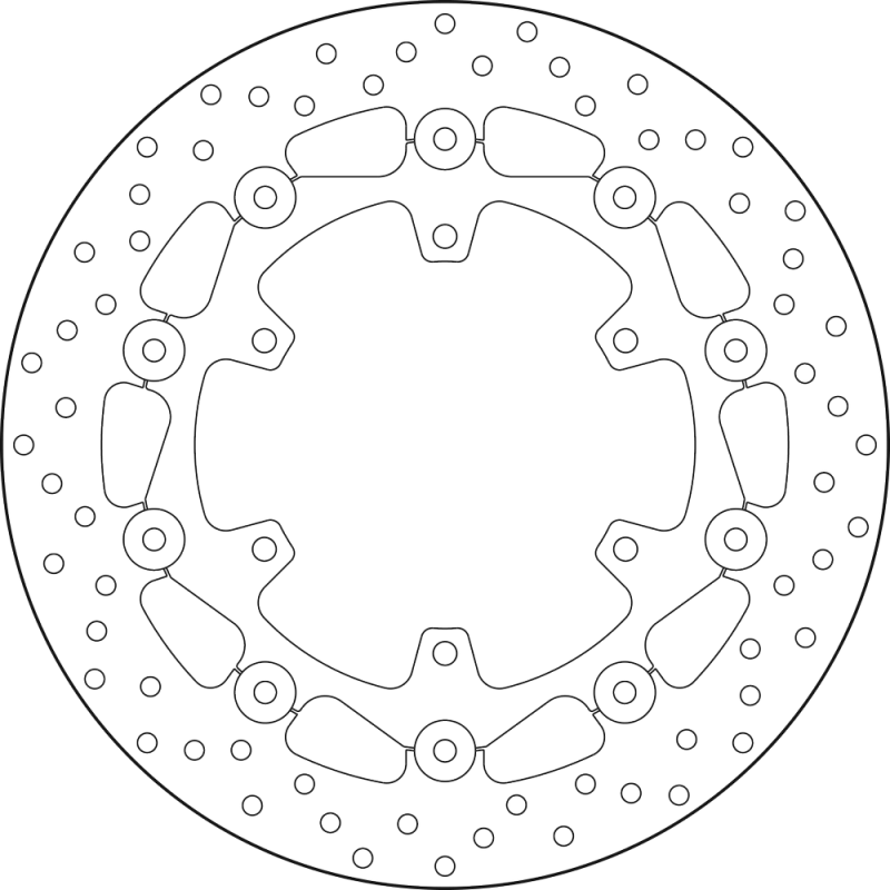 BREMBO Floating brake disc 78B40894 78B40894
