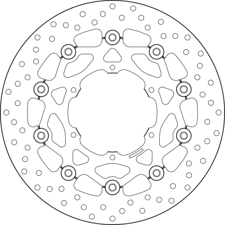 BREMBO Floating brake disc 78B40896 78B40896