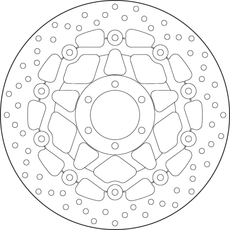 BREMBO Floating brake disc 78B408A2 78B408A2