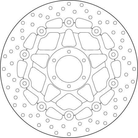 BREMBO Floating brake disc 78B408A3 78B408A3