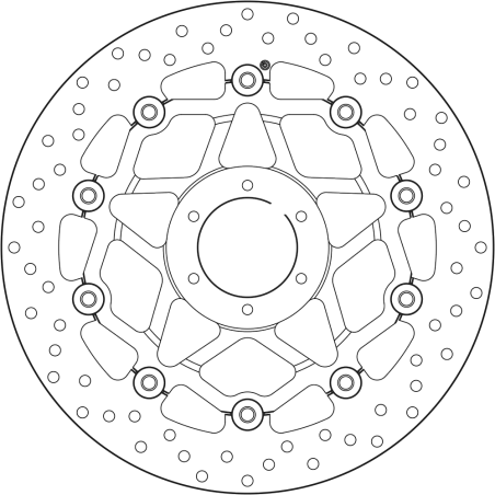 BREMBO Disco de freno flotante 78B410B4 78B408B4