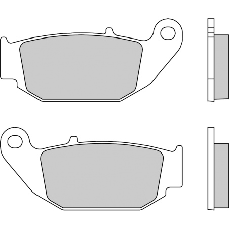 BREMBO Pastillas de freno organicas 07HO61CC