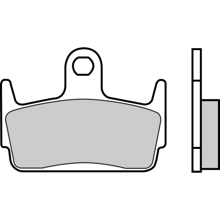 BREMBO Pastillas de freno orgánicas 07016 para Scooters - Compuesto Carbón-Cerámico