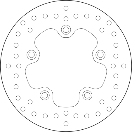 BREMBO BRAKE DISK 68B407P4 68B407P4
