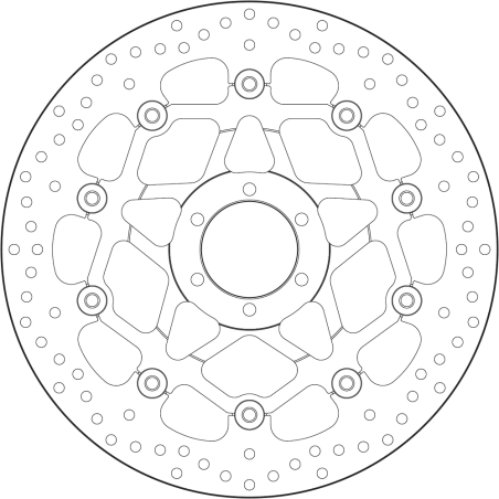 BREMBO Floating brake disc 78B408B8 78B408B8