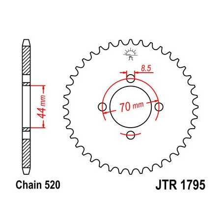 Ring, transmission, rear
