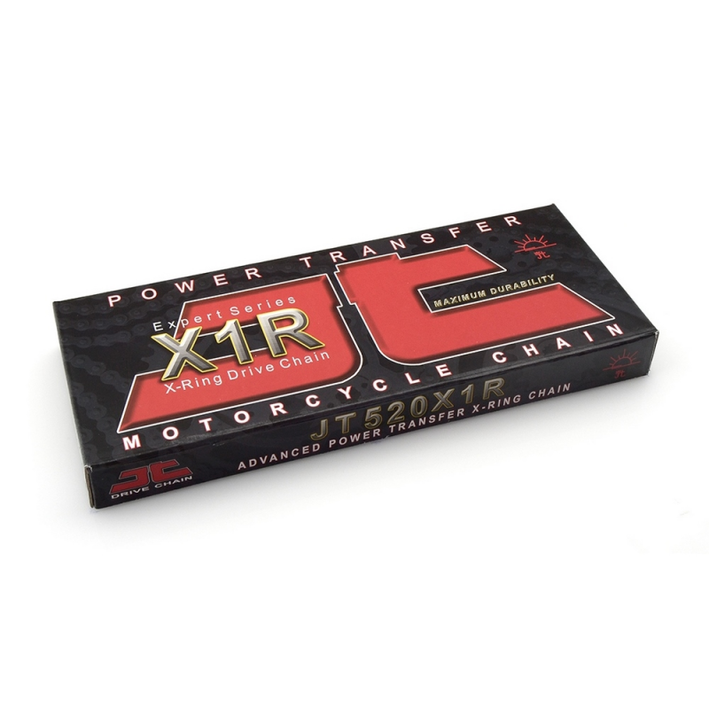 JT SPROCKETS CHAIN, TRANSMISSION, BLACK JT 520X1R 520X1R