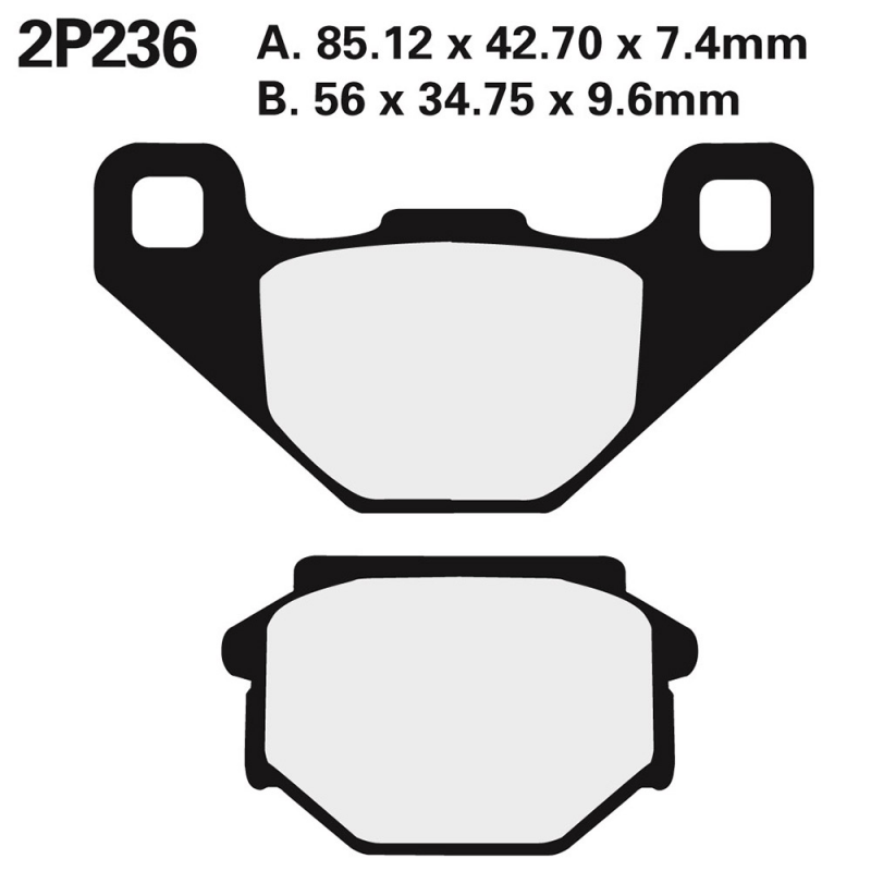 NISSIN Front brake pads 2P236GS 2P236GS