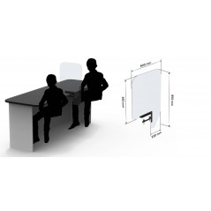 PUIG Office / Store Desktop Divider Screen OFFICE 600X850X4 OFFICE 600X850X4 20421