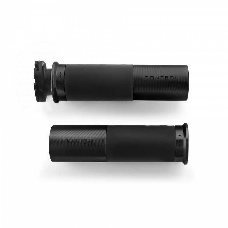 RIZOMA Puños de aluminio ICON 22 MM con goma ergonómica antideslizante - Disponible en varios colores GR225