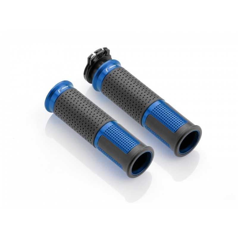 RIZOMA Puños de aluminio LUX Ø 22 mm con goma insertada para mayor comodidad GR213