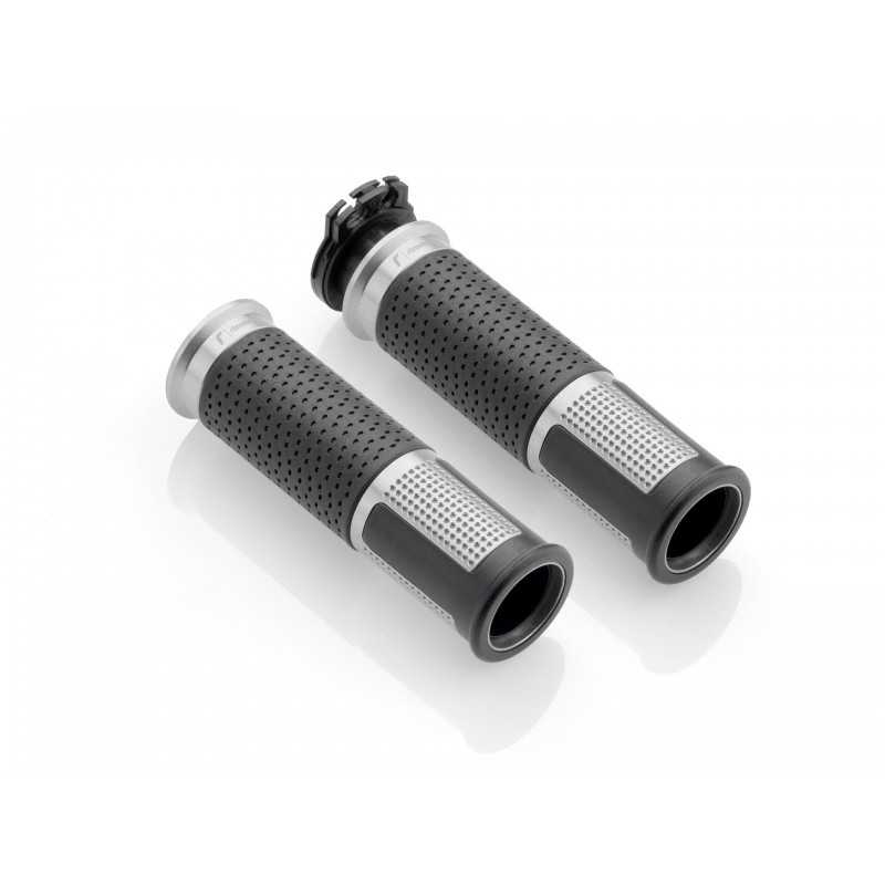 RIZOMA Puños de aluminio LUX Ø 22 mm con goma insertada para mayor comodidad GR213