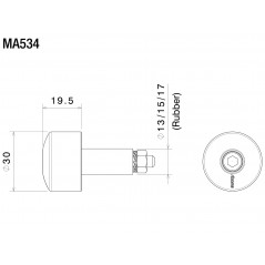 RIZOMA Counterweights universal terminal handlebars MA534