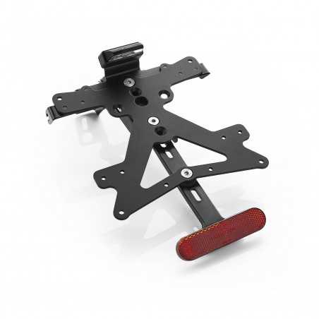 RIZOMA Portamatrículas Universal - Kit con luz y catadióptrico PT061